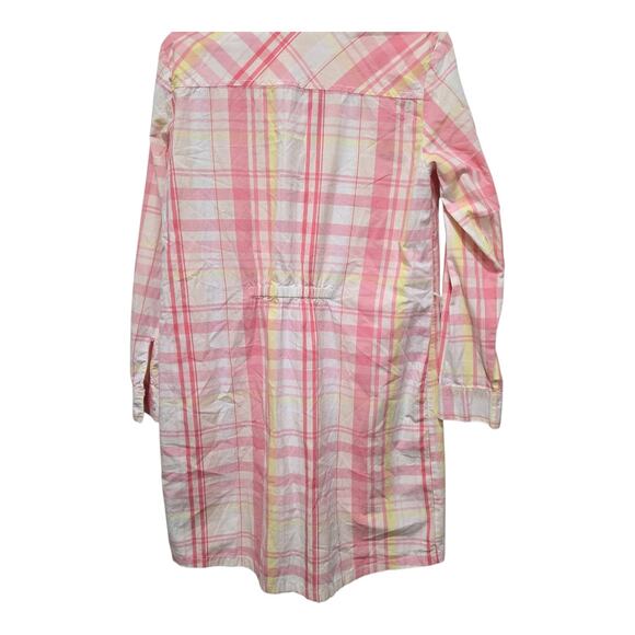 Tommy Hilfiger Pink Plaid Shirt Dress Women’s Medium - Picture 2 of 12